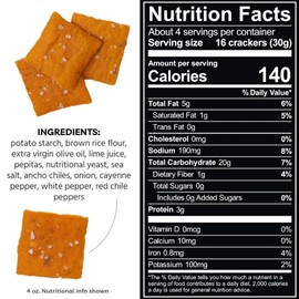 Every Body Eat Snack Thins, Fiery Chile Lime Flavor, Vegan, Gluten Free and Dairy Free (Pack of 2)
