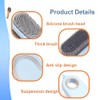 ZBKJYILF 2 Pieces Shoe Brush, Double-Sided, 3rd Gen, Comfortable Handle,