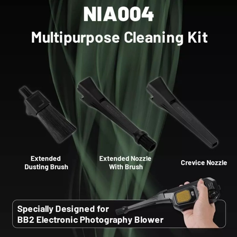 Nitecore NIA004 Multipurpose Extended Cleaning Kit for BB2 Electronic Air
