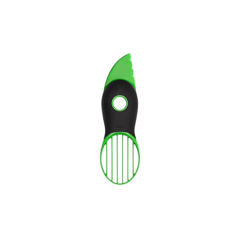 OXO Good Grips Rebanadora de aguacate 3 en 1, verde