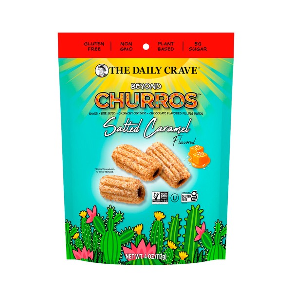 The Daily Crave Beyond Churros, Salted Caramel, 4 Oz (Pack
