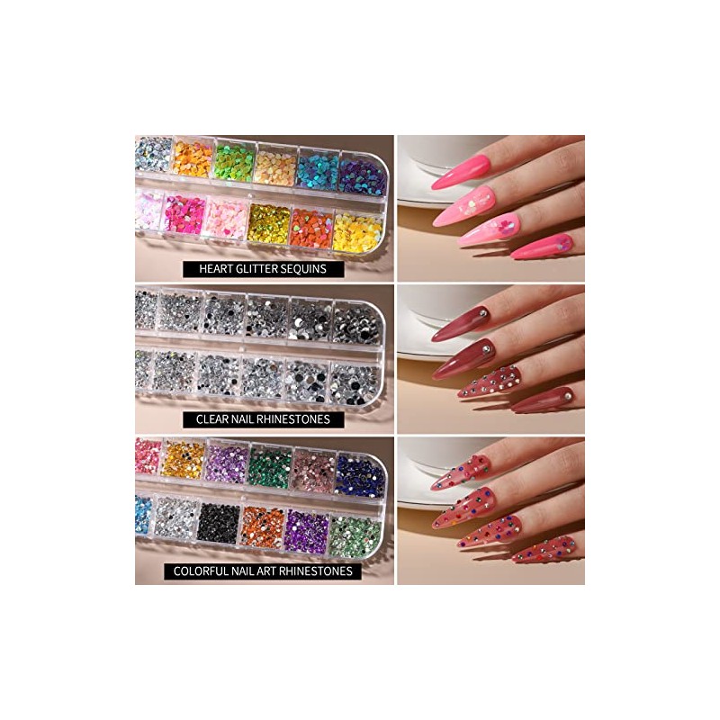 FANDAMEI Nail Art Kit - Design Tools with Brushes, Dotting