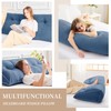Sasttie Headboard Pillow King, Wedge Pillow Headboard for Sitting Up
