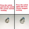 CESFONJER 2pcs Metal Latch Push Button Switch, Waterproof Toggle Switch