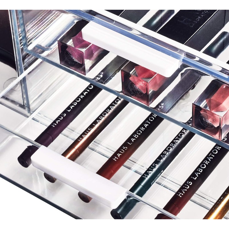 iDesign The Sarah Tanno Collection Wide Plastic Cosmetic Drawer Organizer,