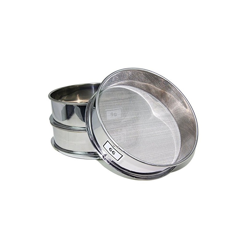 Aluminum Herbal Pollen Hash Extractor stackable sifter 25, 45, 75