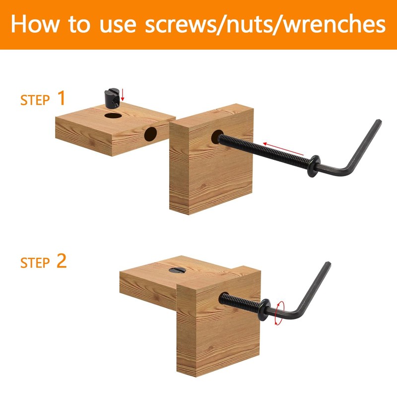 30 Set Crib Screws Replacement Set,Bed Frame Bolts and Nuts