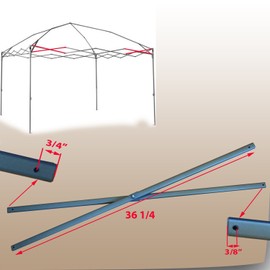 for Coleman 12 x 12 Canopy Gazebo Side Truss Bar 36 1/4" Replacement Parts Repair N