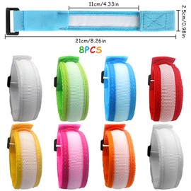 TOPJOWGA Children's Light Bracelets, Pack of 8 LED Flashing Bracelets, Light Bracelets, Dark Party Accessories, LED Light Toy, Bracelets Glow in the Dark Party Bag Children's Birthday Party Bag