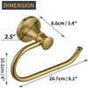 BESy Brushed Gold Toilet Tissue Paper Holder Brushed Gold Bathroom