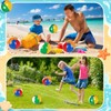 Coopay 30 Pack Mini Beach Balls, 6 Inch Small Inflatable