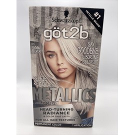 Schwarzkopf NEW SCHWARZKOPF GOT2B M71 METALLIC SILVER FOR LIGHT BLONDES HAIR COLOR