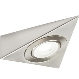 Knightsbridge LED Triangular Under Cabinet Light with Adjustable CCT - Brushed Chrome