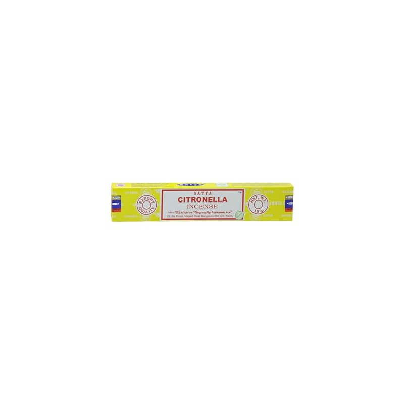 Satya Incense Sticks, 12 Packs x 15g, Citronella