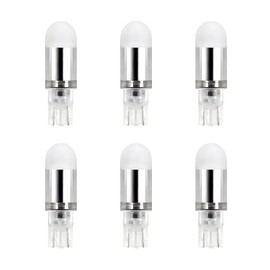Makergroup T5 T10 Wedge Base LED Light Bulbs, 12VAC/DC 1Watt Warm White 2700K-3000K for Outdoor Landscape Lighting Deck Stair Step Pathlights and RV Travel Tailer Lights 6-Pack