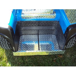 Ezgo Marathon Golf Cart Diamond Plate Bag Well Liner Custom