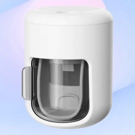 Oral product holder, tube ringer attachment, easy to clean bathroom accessories White