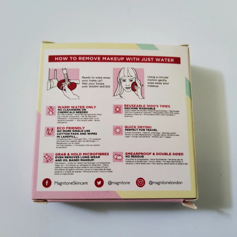 magnitone 4x Magnitone Wipe Out Swipes Eco Friendly Microfiber Makeup