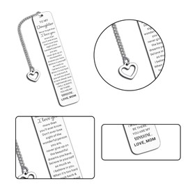 Stocking Stuffers for Teen Girls, Daughter Gifts from Mom, 16th 18th Birthday Gifts for Girls, Gift for Daughter Adult, Daughter Birthday Gift Idea, Daughter Bookmark