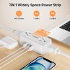 10FT Ultra Thin Flat Power Bar, SMALLRT Small Flat Plug