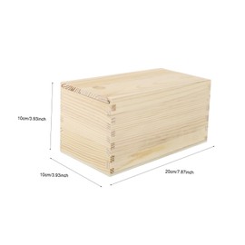 Ciieeo 2Pcs Wooden Sliding Storage Boxes Natural Color Household Containers for Jewelry Sundries Home Organization for Parties Weddings