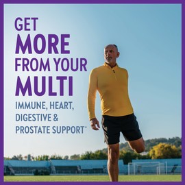 New Chapter Men's Multivitamin 50 Plus for Brain, Heart, Digestive, Prostate & Immune Support with 20+ Nutrients + Astaxanthin - Every Man's One Daily 55+, Gentle on The Stomach - 96 ct