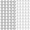Demissle 100 Pcs 1/8'' Wire Cable Clamps Kit M3 Rope