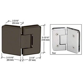 C.R. LAURENCE C0L0450RB CRL Oil Rubbed Bronze Cologne 045 Series 135 Glass-to-Glass Hinge