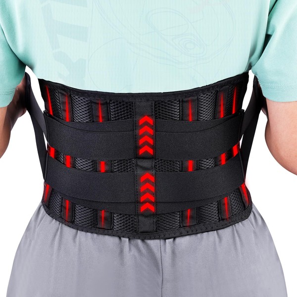 SAMLMAP Back Brace for Men Women Lower Back Pain Relief