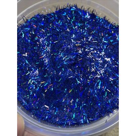 50g Bulk Holographic Navy Blue Tinsel Glitter Nail Art Tumbler Solvent Resistant