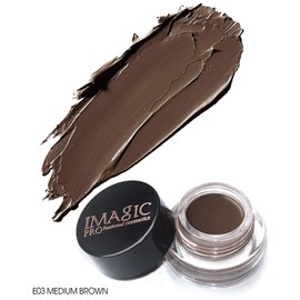 Eyebrow Cream Ointment Waterproof Eyebrow Gel Long Lasting Eyebrow Gel Cream for Women Eyebrow Makeup - 03#Medium Brown