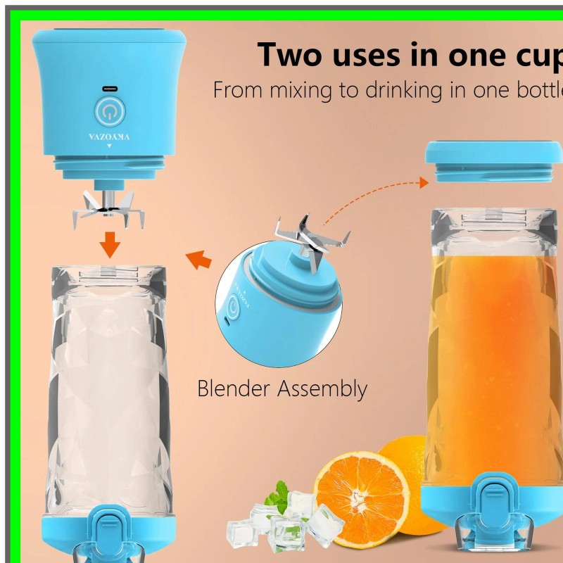 MODAIS TravelBlend Pro USB-C 20 Oz Portable Smoothie Maker