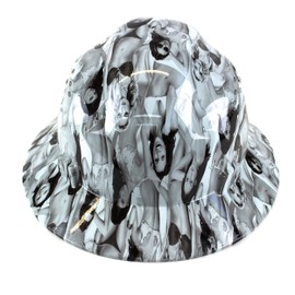 Troy Safety RK-HP44-LADIES Patterned Hard Hat Full Brim Style with 4 Point Ratchet Suspension (Ladies)