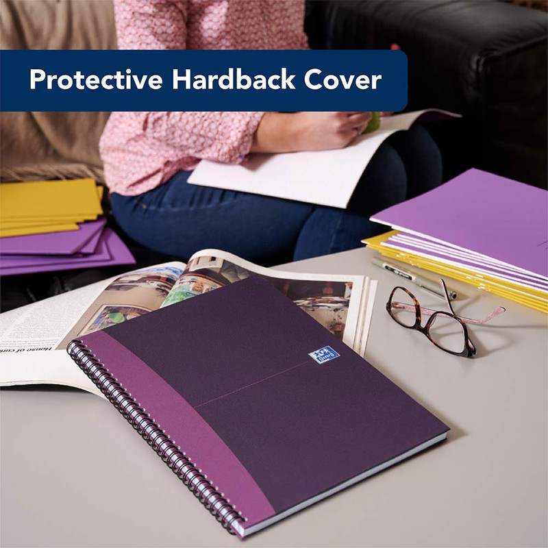 Oxford My Notes A5 Notebook, Hardcover Wirebound, Lined, 140 Pages