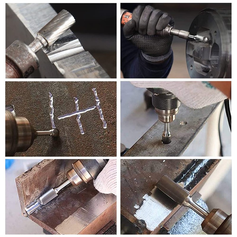 Samcos Tungsten Carbide Bar Router Bit, 10 Types, Case Included,