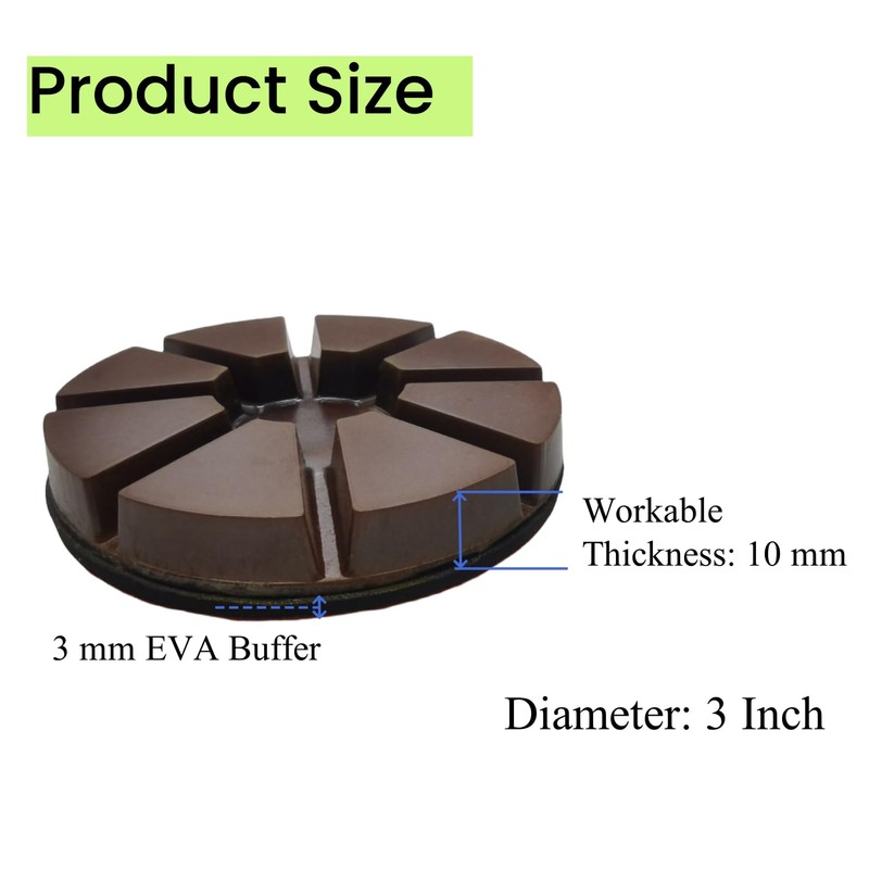 Hybrid Transitional Diamond Polishing Pucks for Concrete Terrazzo Floor, Aggressive