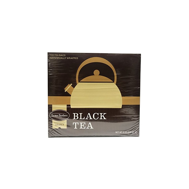 Farmer Brothers Black Tea Combo: 1 Box Regular (100 tea