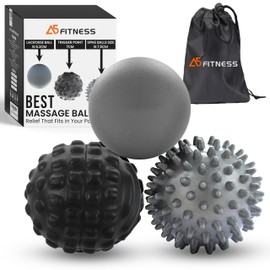 Massage Balls - Lacrosse, Trigger Point & Spiky – Perfect for Yoga, Rehab, Deep Tissue & Trigger Point Massage, Myofascial Release, Plantar Fasciitis - Sore Muscle Recovery, Overall Body Relaxation