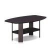 Furinno Engineered Wood Simple Design Coffee Table in Dark Walnut