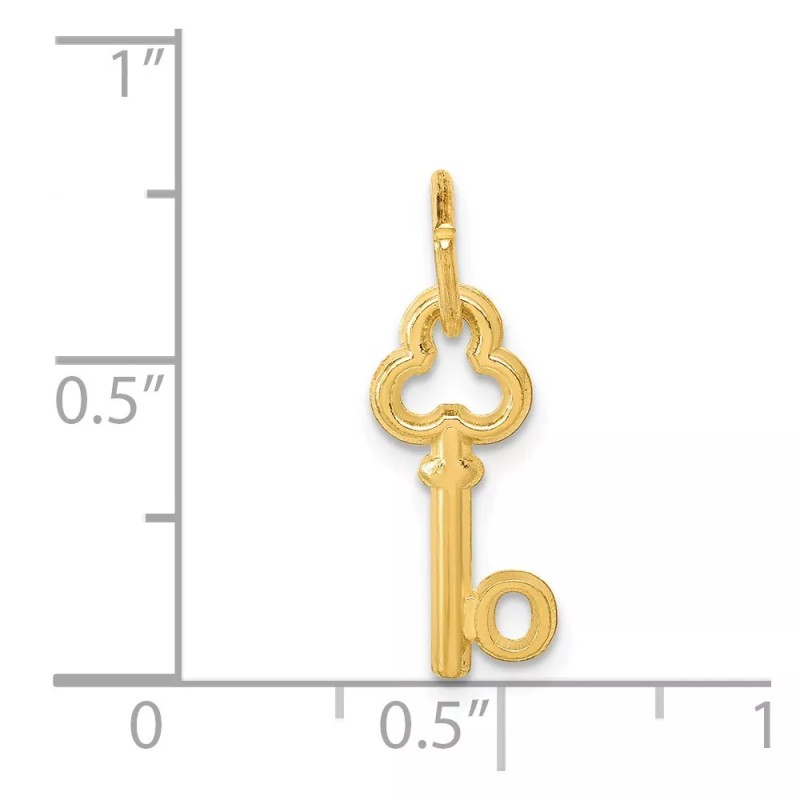 Unbranded 14K Yellow Gold O Key Charm