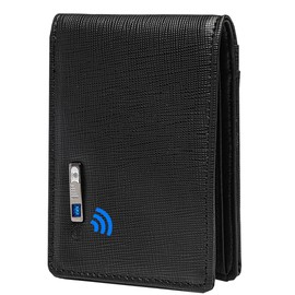 SMART CC Anti-Lost Bluetooth Wallet Tracker & Finder GPS Position Location Slim Wallets for Men Minimalist Mens Money Clip Wallet Credit Card Holder Gifts with Box……