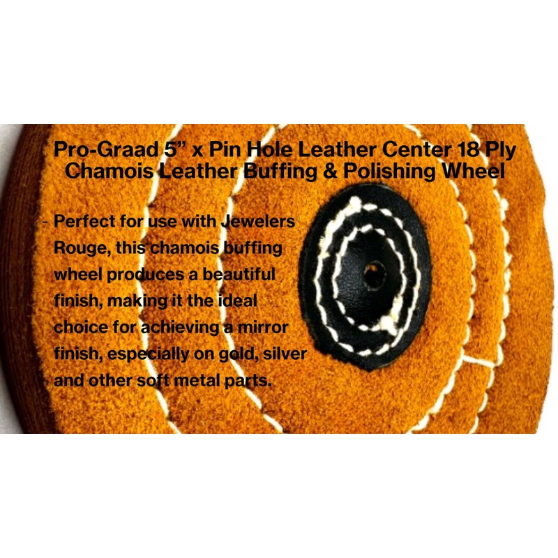 Pro-Graad 1 Pack 5” x Pin Hole 18 Ply Chamois