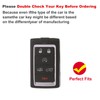 CHQLPBF 2pcs Key Fob Cover with Metal Keychain Compatible with