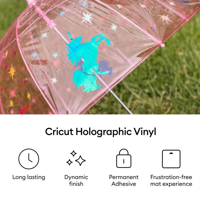 Cricut® Holographic Vinyl – Permanent, Mythical Sampler - 12 in