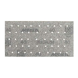 Mirka Iridium Premium Sandpaper 93 x 180 mm Velcro 45-Hole Grit 40 Pack of 50 / for Sanding Paint, Spatula, Primer, Wood, Steel, Mineral Materials, Plastic