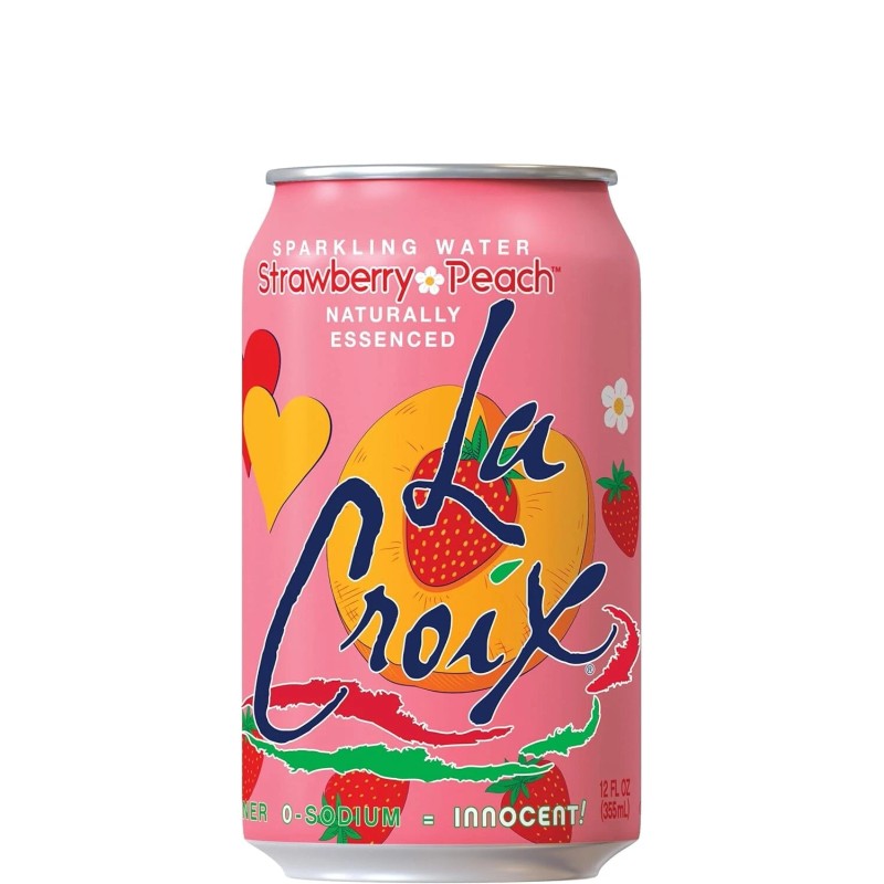 LaCroix Sparkling Water, Strawberry Peach, 12 Fl Oz (pack of