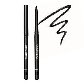Sandstone Scandinavia Hypoallergenic Waterproof Eyeliner Pencil (Black) | Matte, Smudge-Proof Eye Liner for Sensitive Eyes
