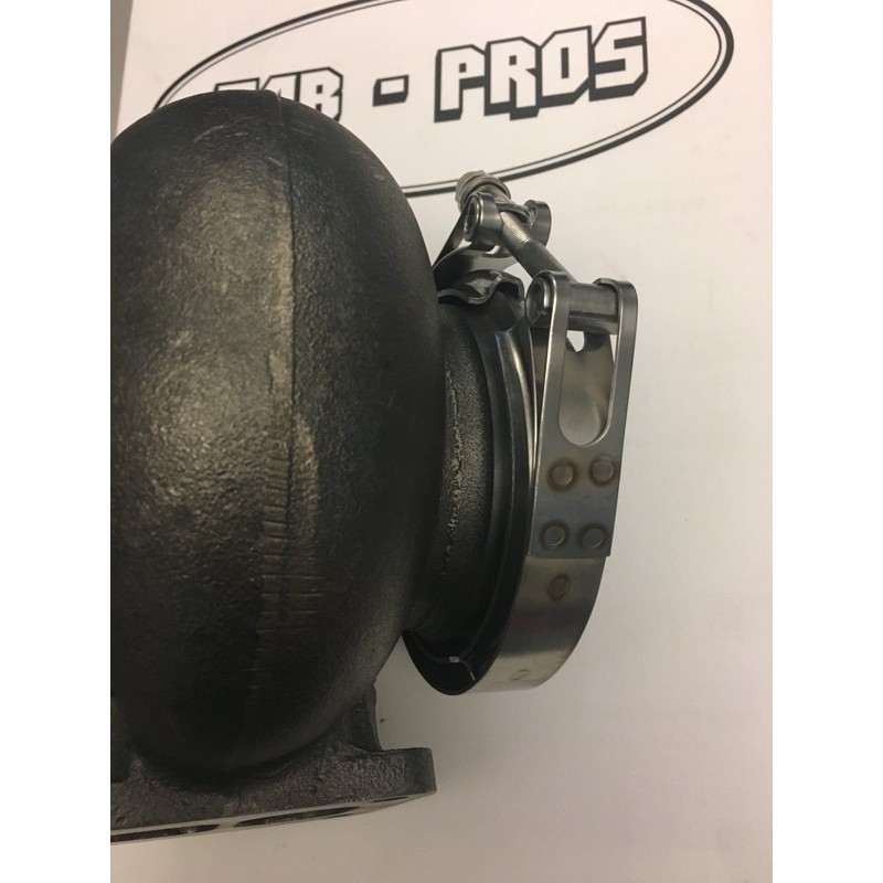 Borg Warner Turbo 4" Exhaust V-band Downpipe Flange Clamp S400