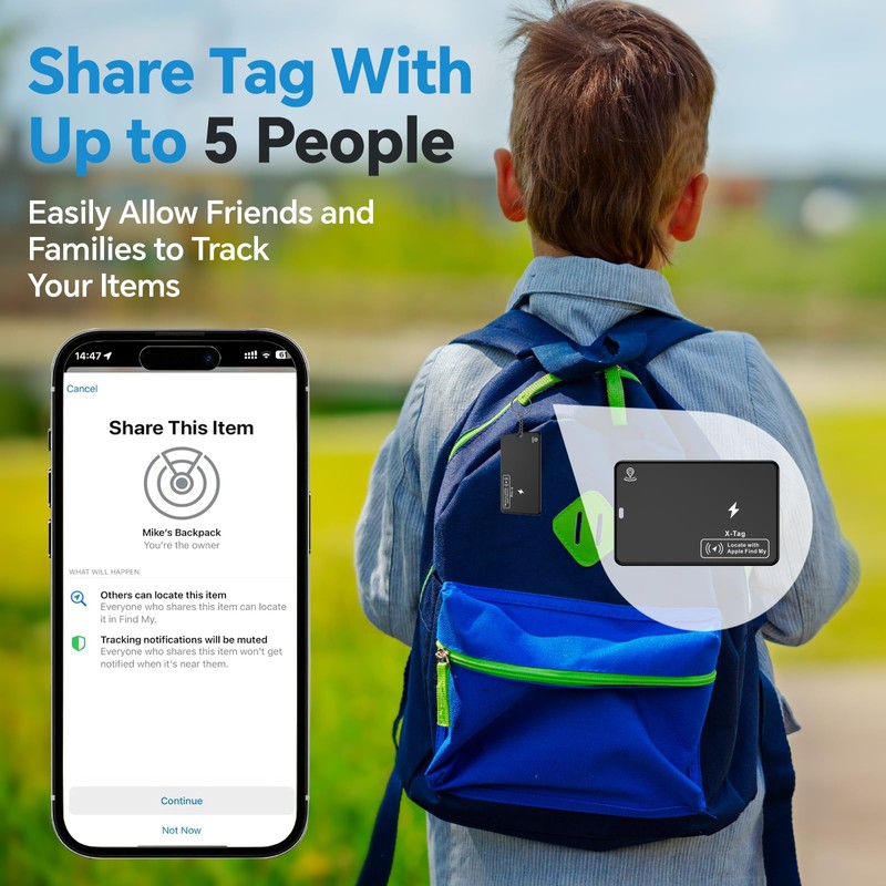 Ultra-Thin Wallet Tracker Card, Wireless Charging Recharged Tracker, Keys Finder