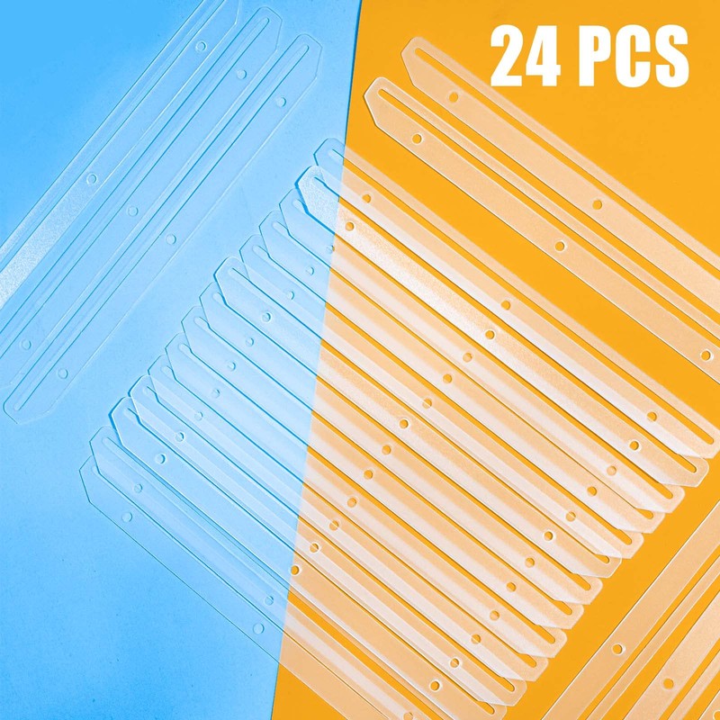 tutata 24Pcs 3 Hole Punched Magazine Holders, Magazine Organizer, 3